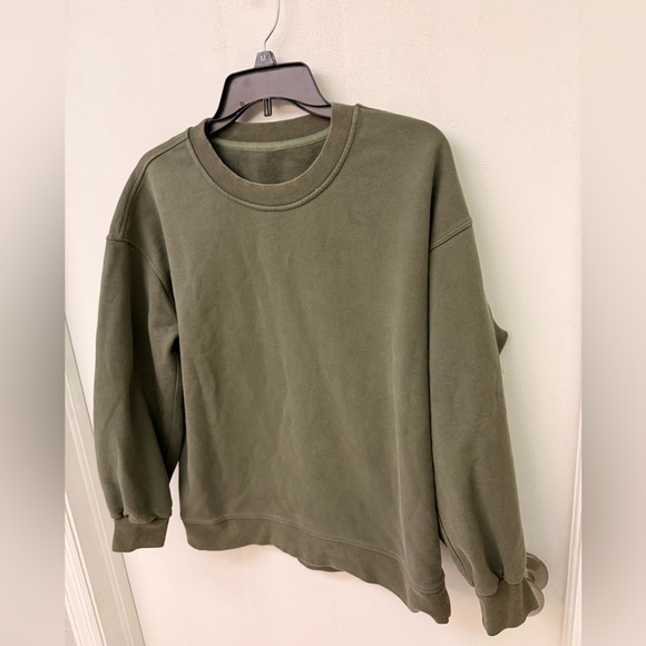 Lululemon Olive Green Crewneck Sweatshirt Size S - Picture 4 of 8